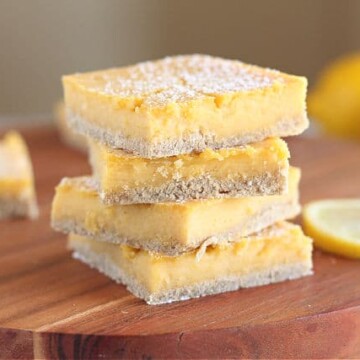 Healthy lemon bar recipe with oats