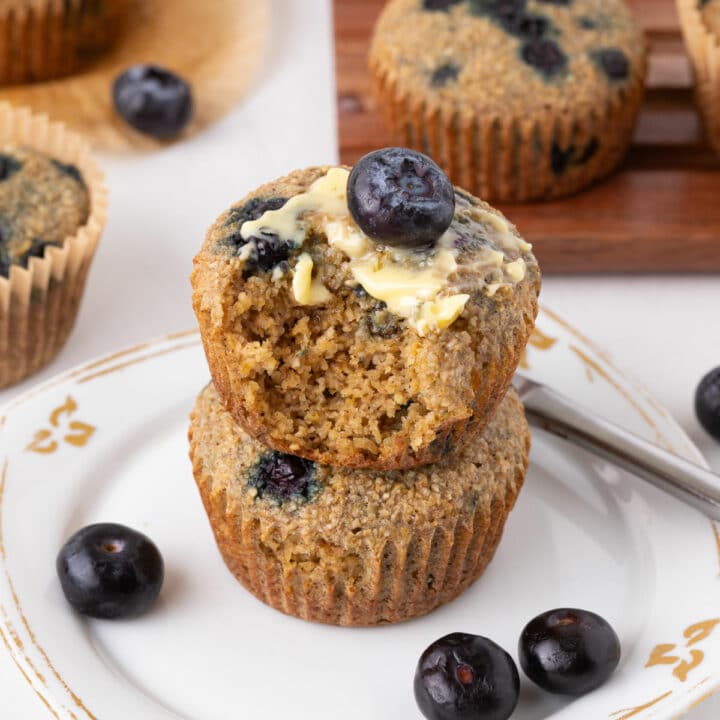Blueberry Oat Bran Muffins (No Flour, No Sugar) Oatmeal with a Fork