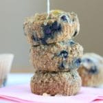 Blueberry Oat Bran Muffins (No Flour, No Sugar)