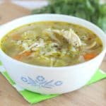 Chicken cabbage soup made without tomatoes