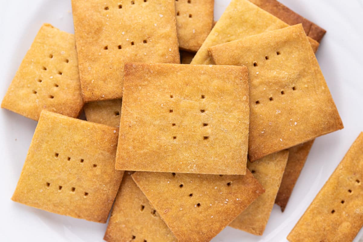 Pile of crackers.