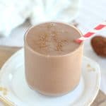 Chocolate Sunbutter smoothie without banana