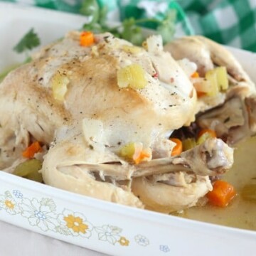 Healthy whole chicken recipe made in Instant Pot