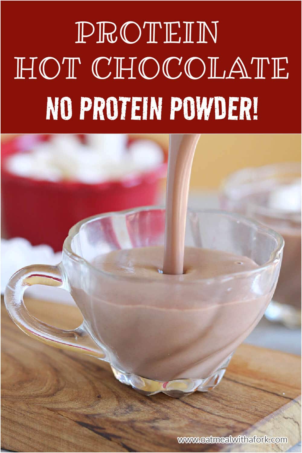 Protein Hot Chocolate (NO Protein Powder!) Oatmeal with a Fork