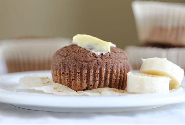 Healthy teff flour muffin recipe with banana