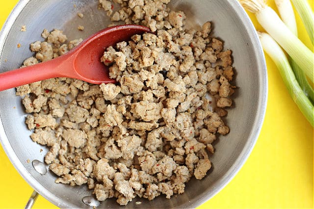 Ground turkey crumbles that taste like sausage