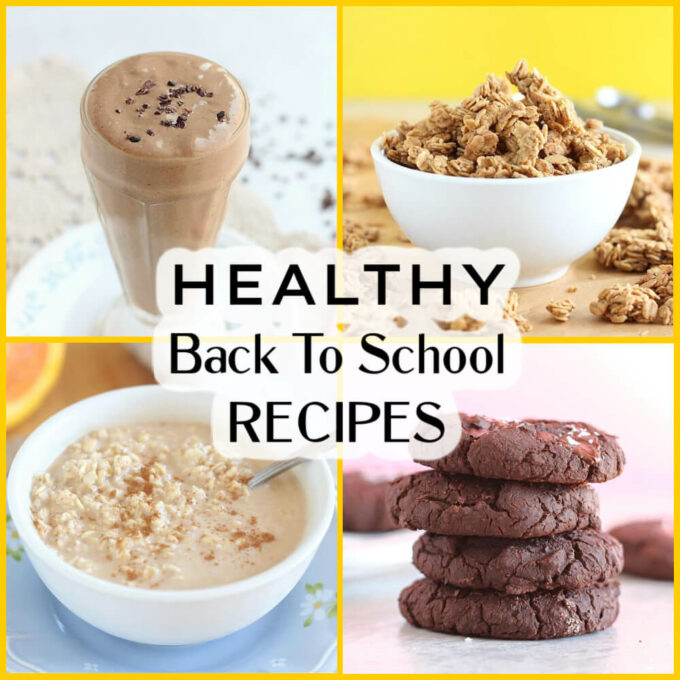 Back to school recipes pin image