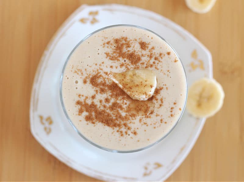 Greek Yogurt Protein Shake Oatmeal with a Fork