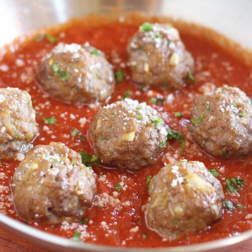 Oven Baked Meatballs (NO Breadcrumbs!) Oatmeal with a Fork