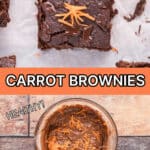 Carrot brownies pin image 2