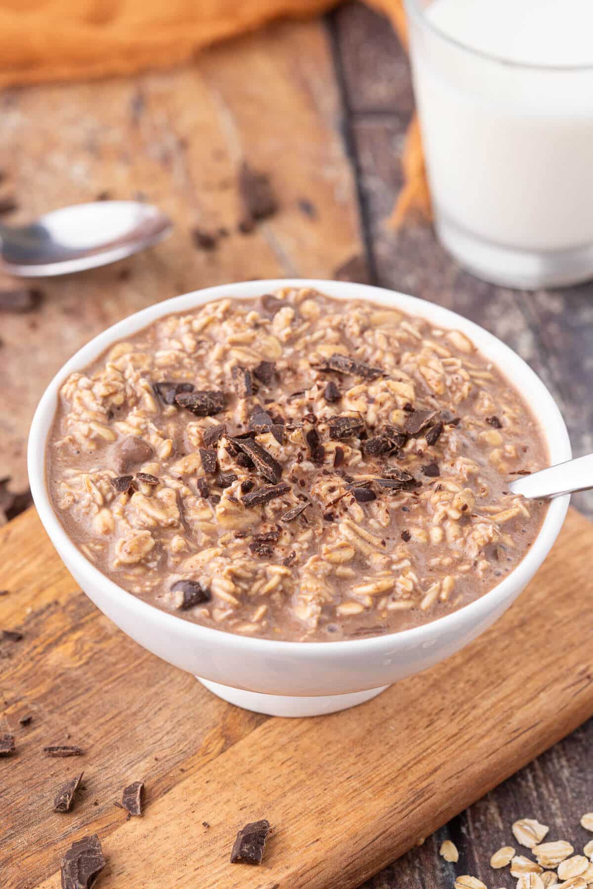 Chocolate Overnight Oats (NO Chia) - Oatmeal with a Fork